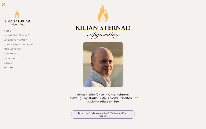 Screenshot of kiliansternad.com