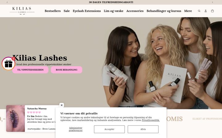 Screenshot of kiliaslashes.dk