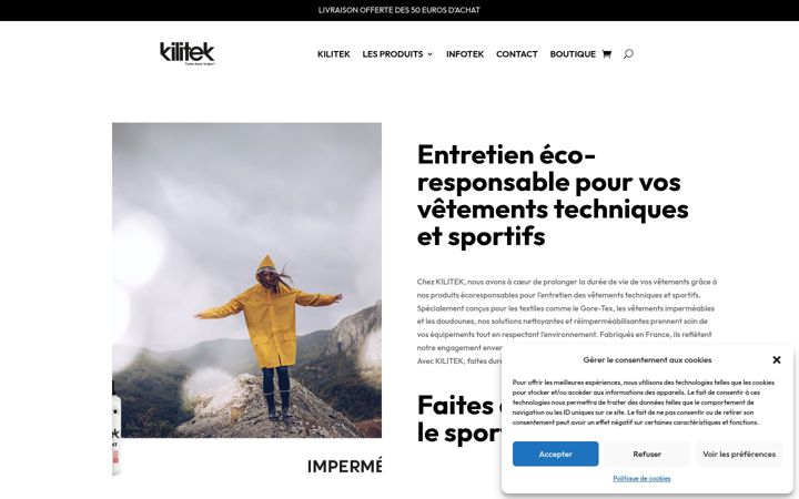Screenshot of kilitek.fr