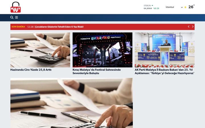 Screenshot of kilittv.com