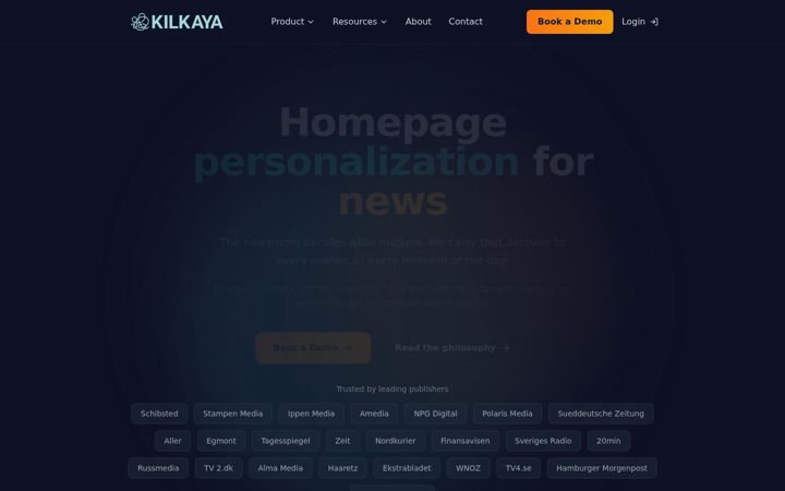 Snímek obrazovky kilkaya.com