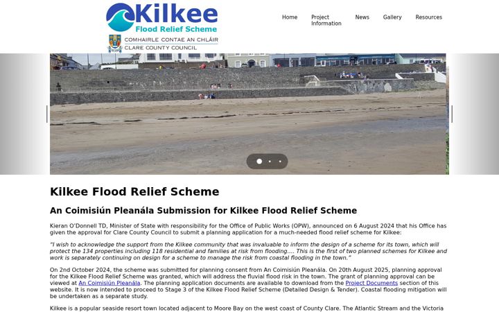Screenshot of kilkeefrs.ie