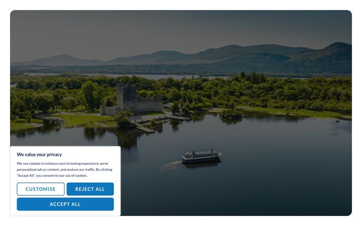 Screenshot of killarneylaketours.ie