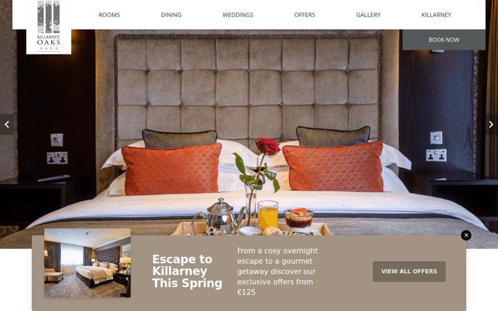 Screenshot of killarneyoaks.com