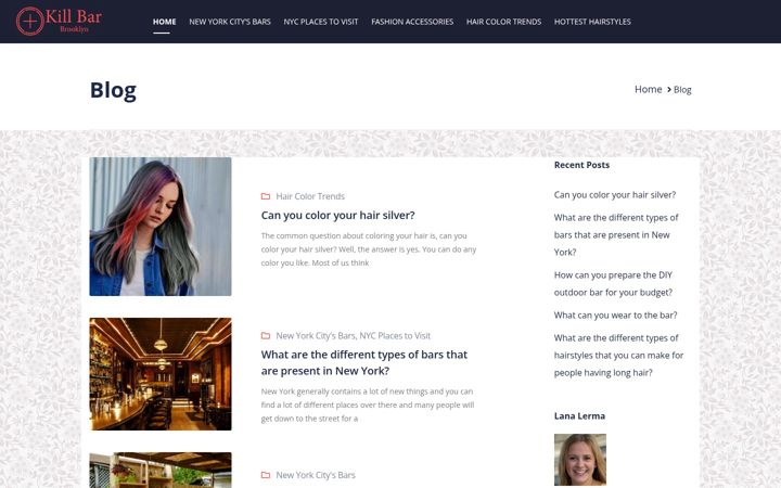 Screenshot of killbarbrooklyn.com