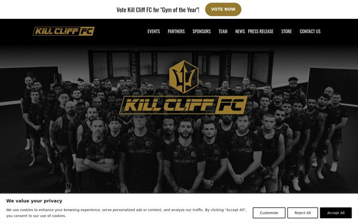 Screenshot of killclifffc.com