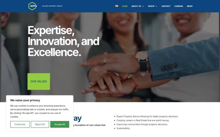 Screenshot of killeenpropertygroup.com