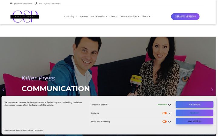 Screenshot of killer-press.com