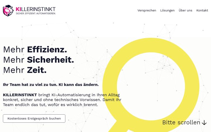 Screenshot of killerinstinkt.com