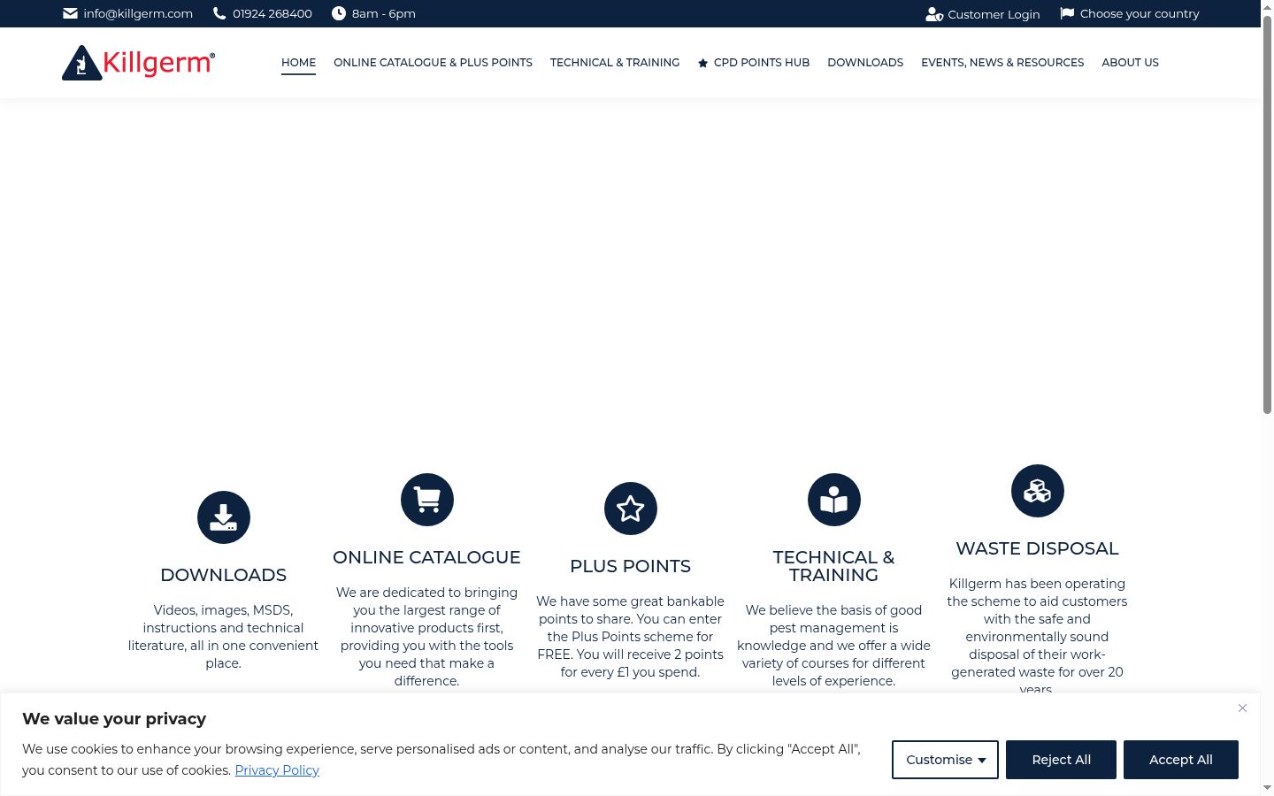 Capture d'écran de la bannière de consentement affichée avant toute interaction
