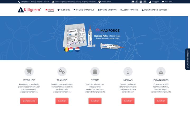 Screenshot of killgerm.nl