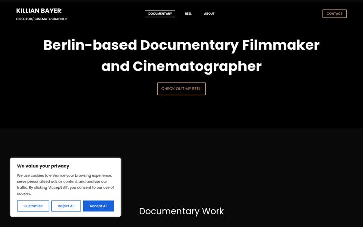 Screenshot of killianbayer.com