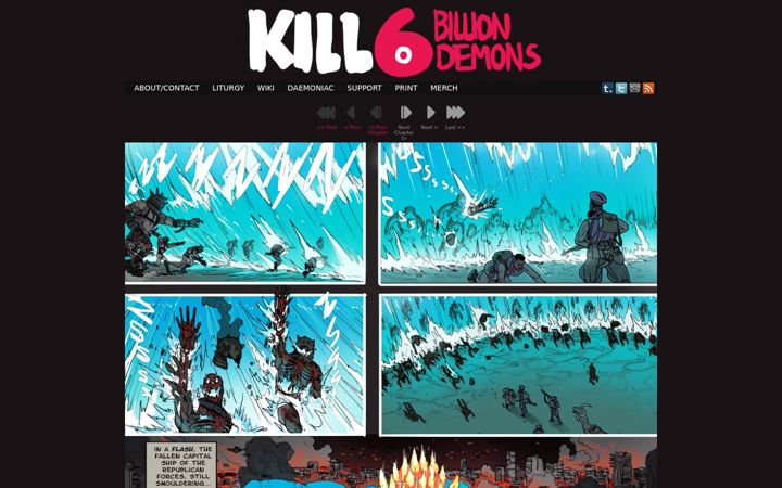Screenshot of killsixbilliondemons.com