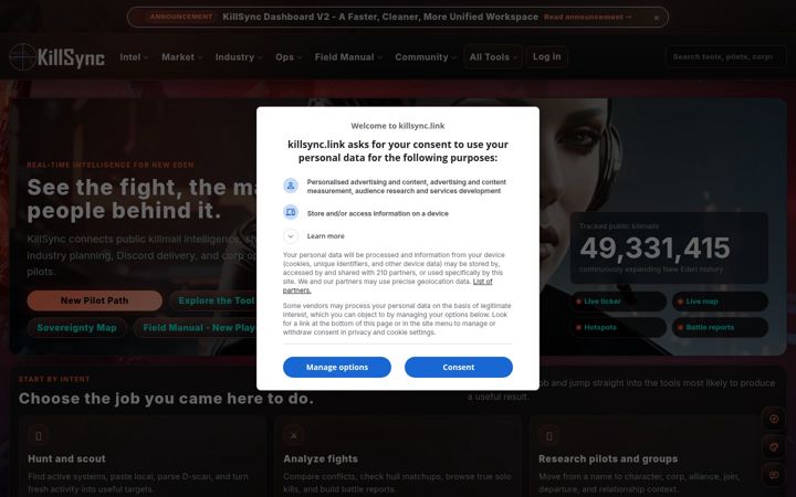 Screenshot of killsync.link
