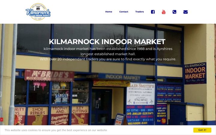 Screenshot of kilmarnockindoormarket.co.uk
