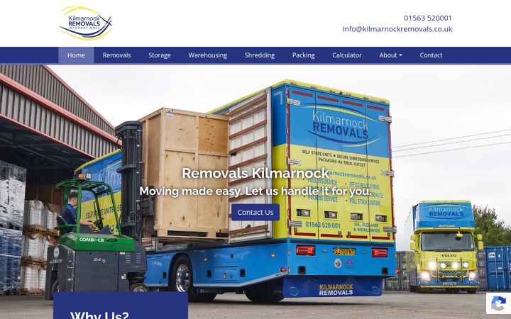 Screenshot of kilmarnockremovals.co.uk