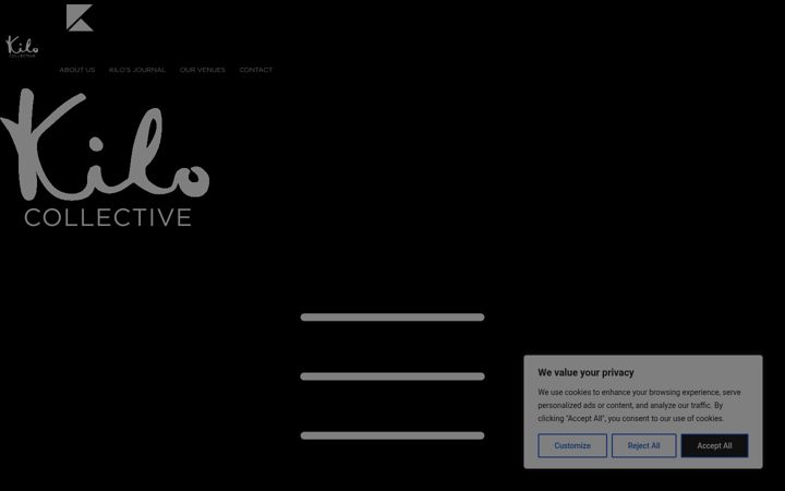 Screenshot of kilo-collective.com