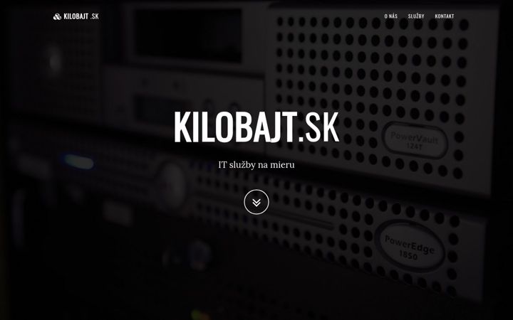 Screenshot of kilobajt.sk