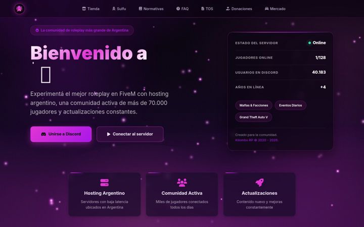 Screenshot of kilomborp.net