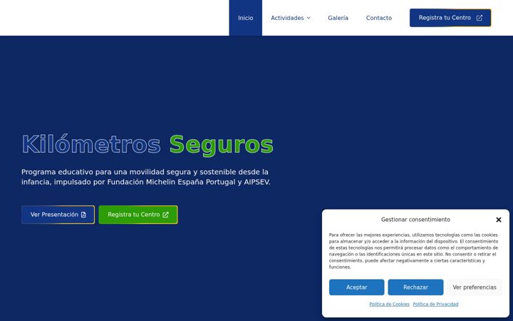 Screenshot of kilometroseguros.com