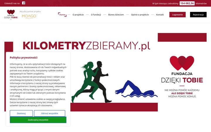 Screenshot of kilometryzbieramy.pl
