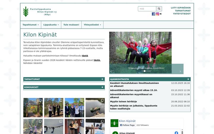 Screenshot of kilonkipinat.fi