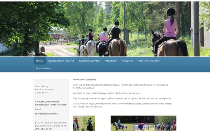 Screenshot of kilontalli.fi
