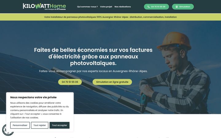 Screenshot of kilowatt-home.fr