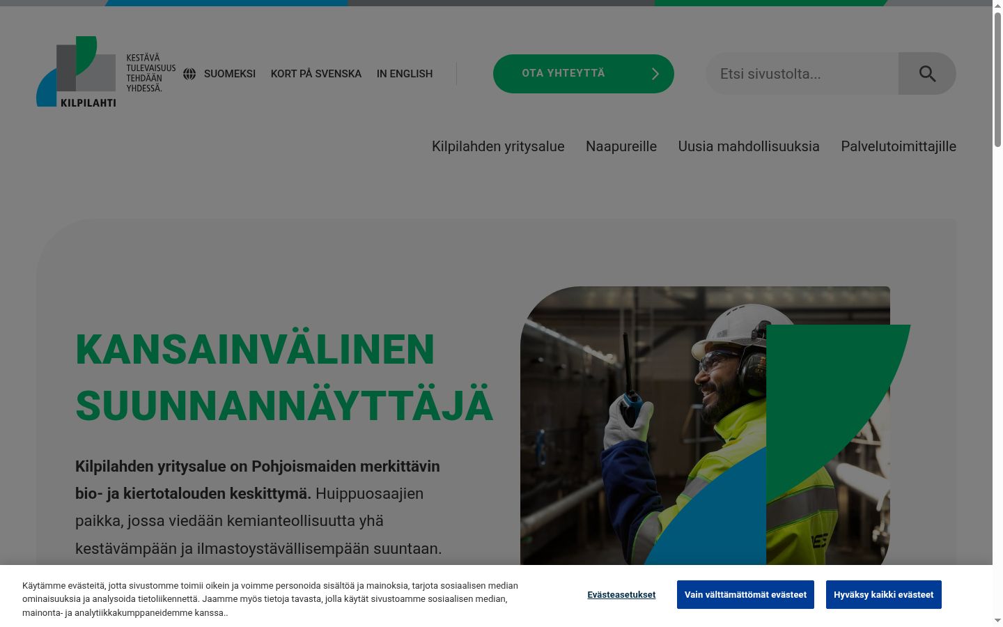 Snímka obrazovky banera súhlasu zobrazeného pred akoukoľvek interakciou