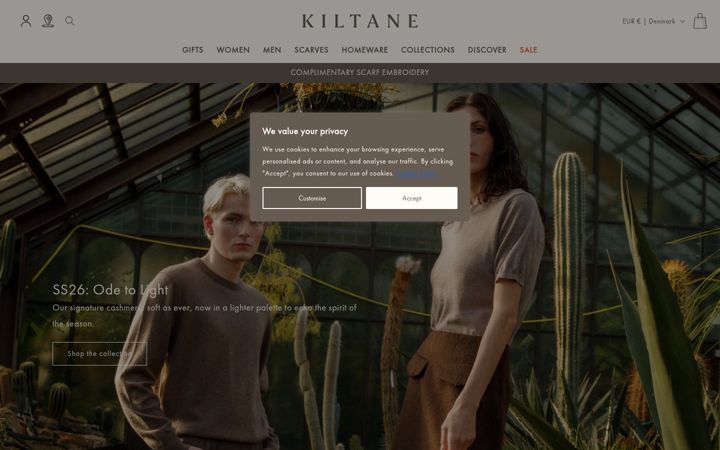 Screenshot of kiltane.com