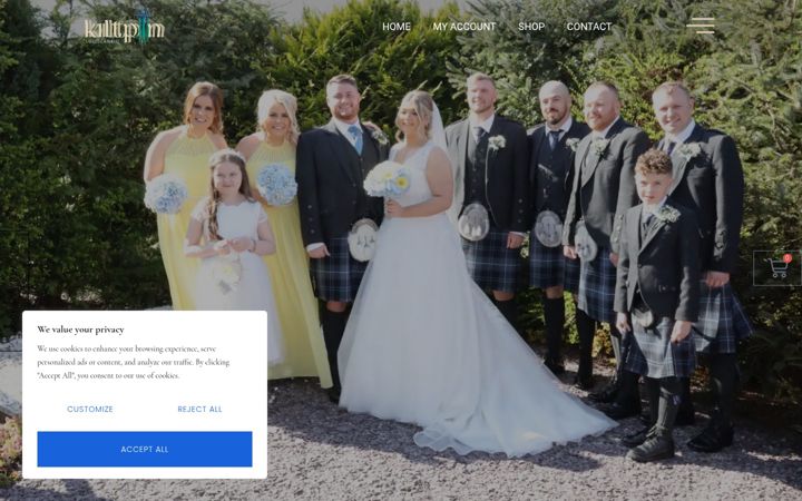 Screenshot of kiltpin.com