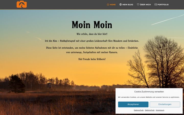 Screenshot of kim-hagemeier.de