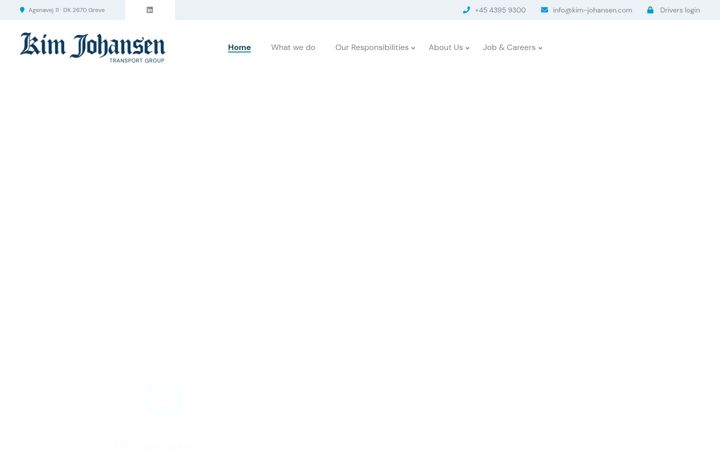 Screenshot of kim-johansen.com