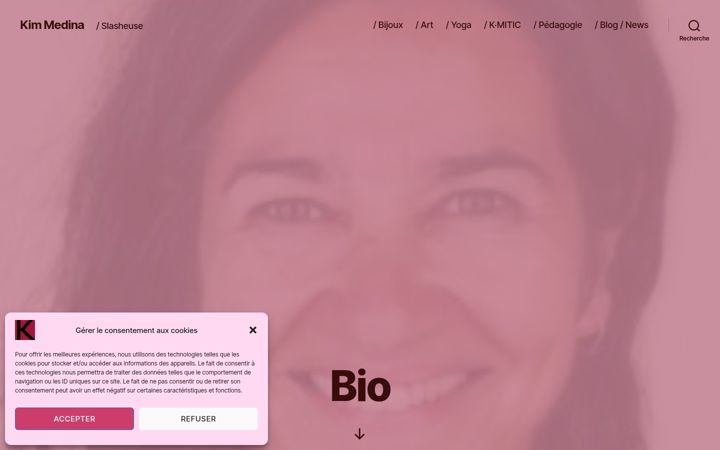 Screenshot of kim-medina.ch