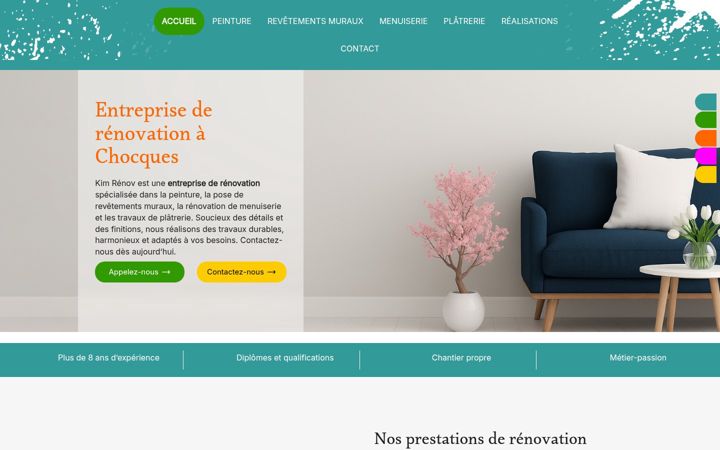 Screenshot of kim-renov.fr