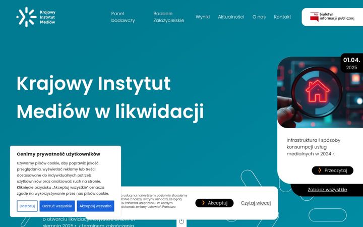 Screenshot of kim.gov.pl