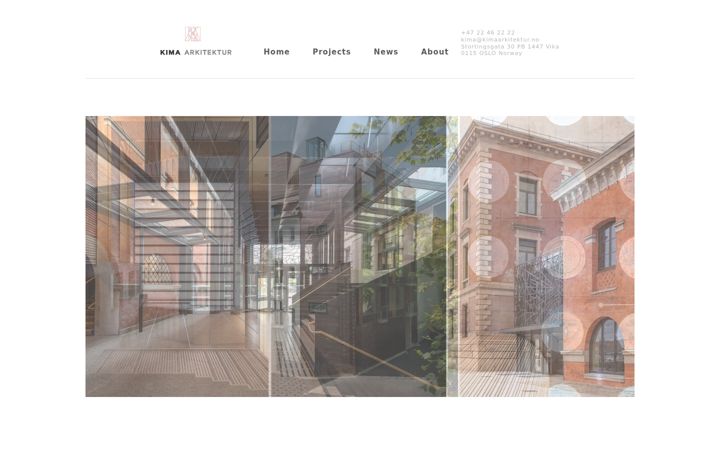 Screenshot of kimaarkitektur.no