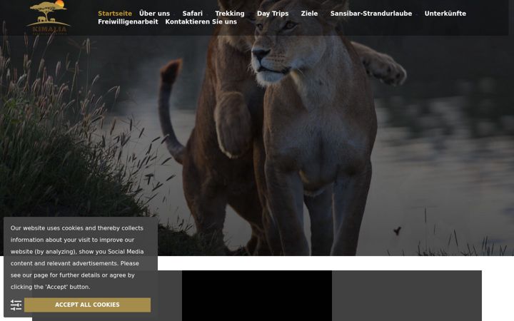 Screenshot of kimaliaadventuresafaris.de