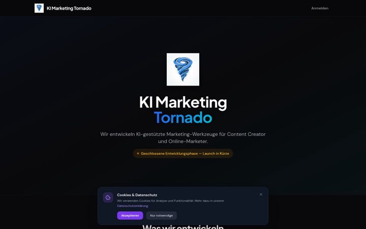 Screenshot of kimarketingtornado.de