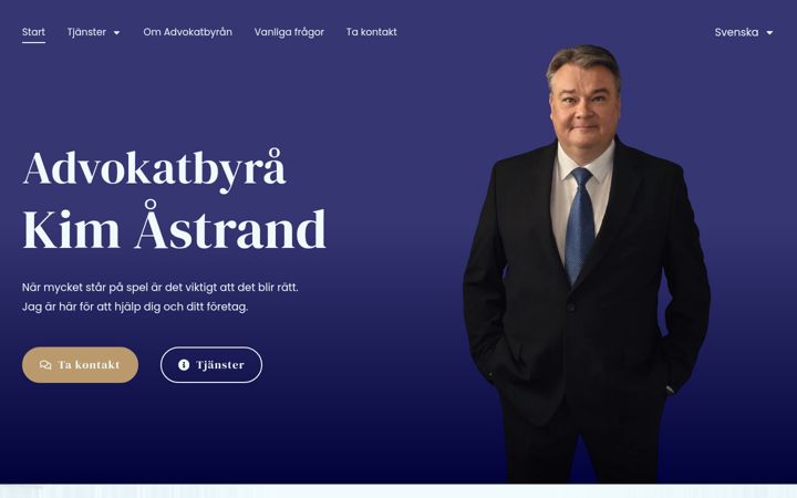 Screenshot of kimastrand.fi
