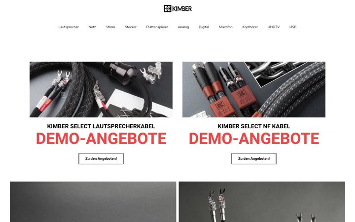 Screenshot of kimber.de