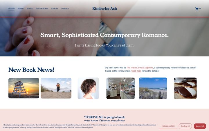 Screenshot of kimberleyash.com