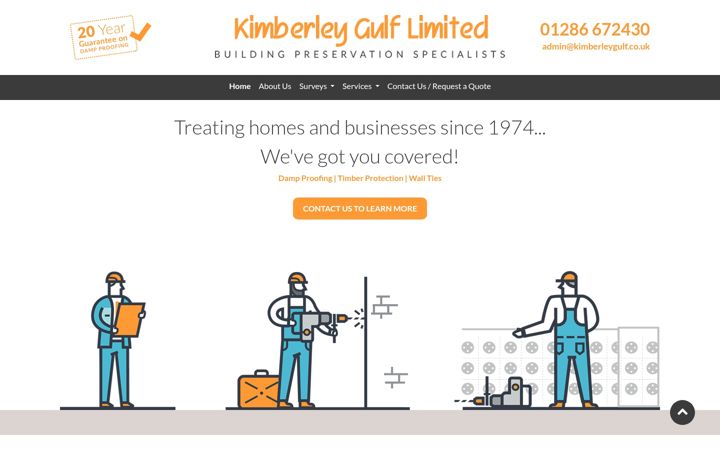 Screenshot of kimberleygulf.co.uk