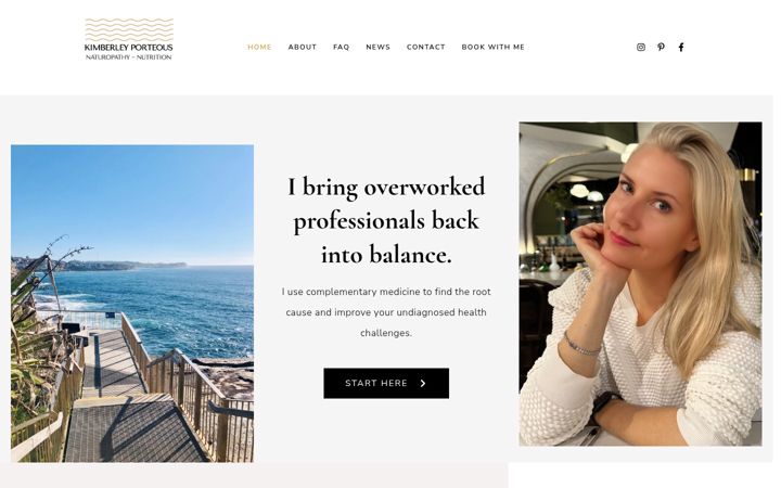 Screenshot of kimberleyporteous.com