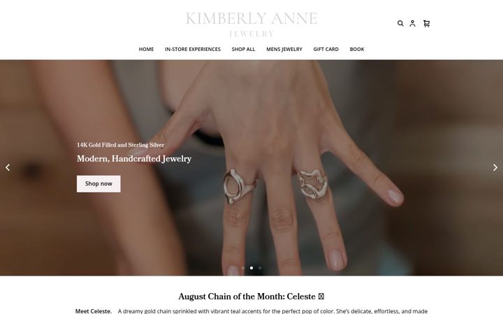 Screenshot of kimberlyannejewelry.co