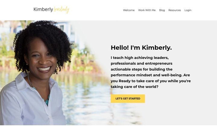 Screenshot of kimberlylovelady.com