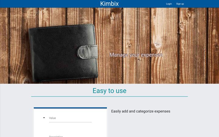 Screenshot of kimbix.com