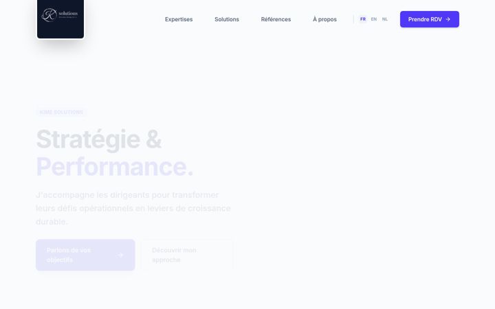 Screenshot of kime-solutions.com