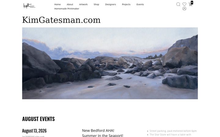 Screenshot of kimgatesman.com