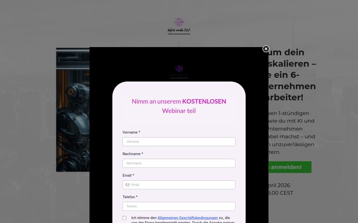 Screenshot of kimillionaer.de